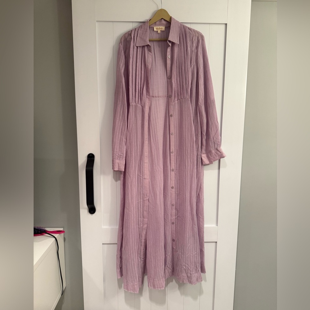 Listicle Lilac Striped Blouse